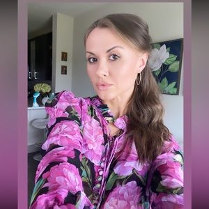 The kooples floral blouse with button details XS